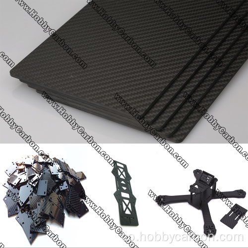 0.5-7.0mm 3K Superficie Full Carbon Fiber Sheet